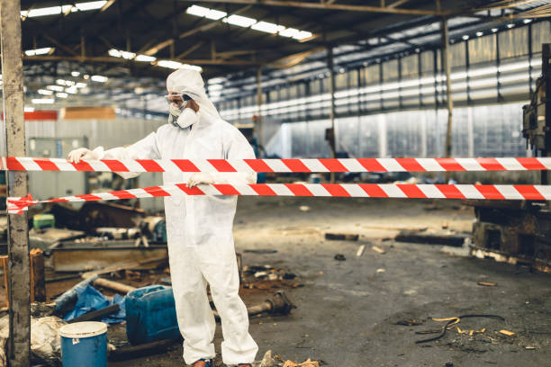 Professional Biohazard technician working in Red Feather Lakes, CO